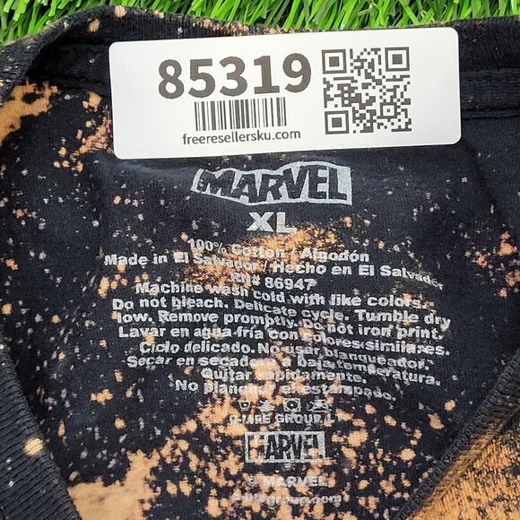 Marvel Comics Superhero Villain Shirt XL 23x28 Black Bleached - Picture 4 of 11